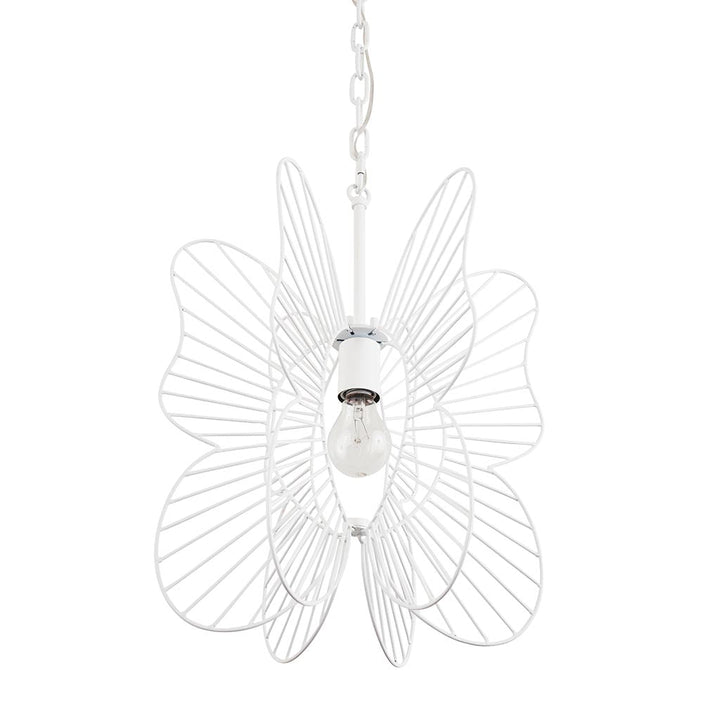 Monarch Butterfly 1-Lt Pendant Light - White - 330P01WH