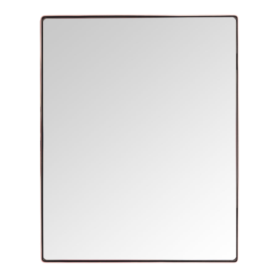 Kye 24x30 Rectangular Rounded Wall Mirror - Rose Gold - 407A02RG