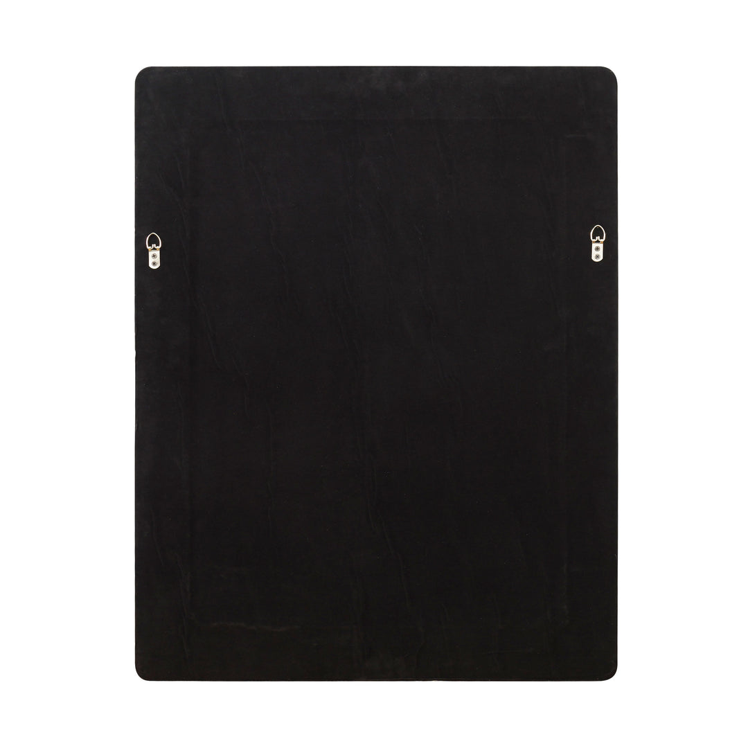 Macie Rectangular Wood and Metal Mirror 4DMI0119