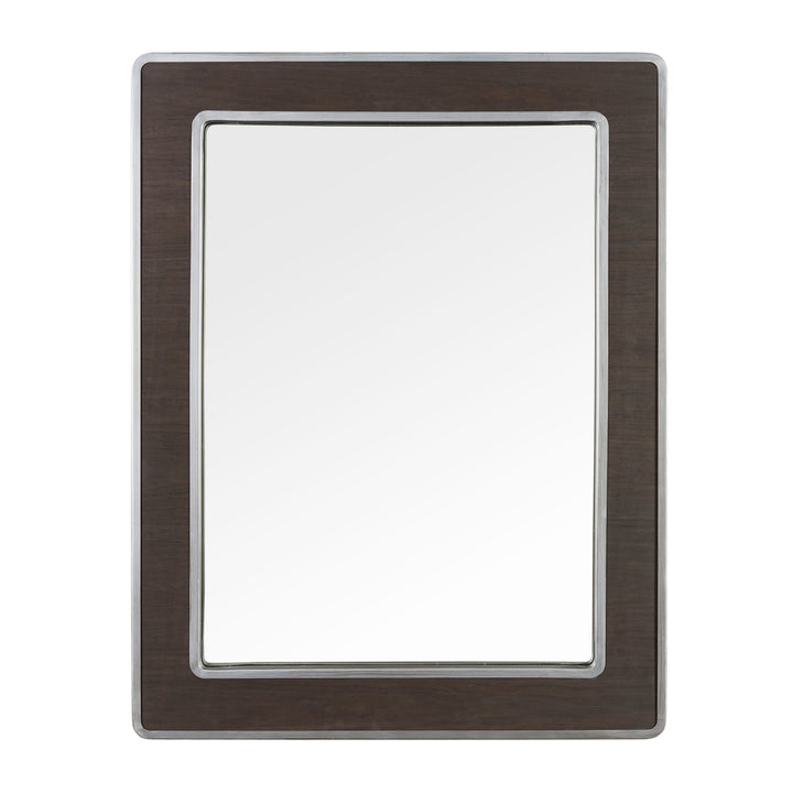 Macie Rectangular Wood and Metal Mirror 4DMI0119