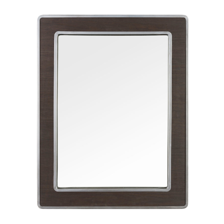 Macie Rectangular Wood and Metal Mirror 4DMI0119
