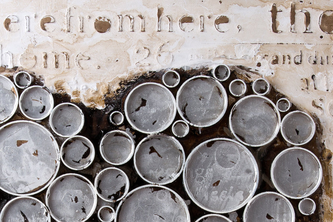 Work Of Heart Silver Mixed-Media Wall Art  4DWA0114