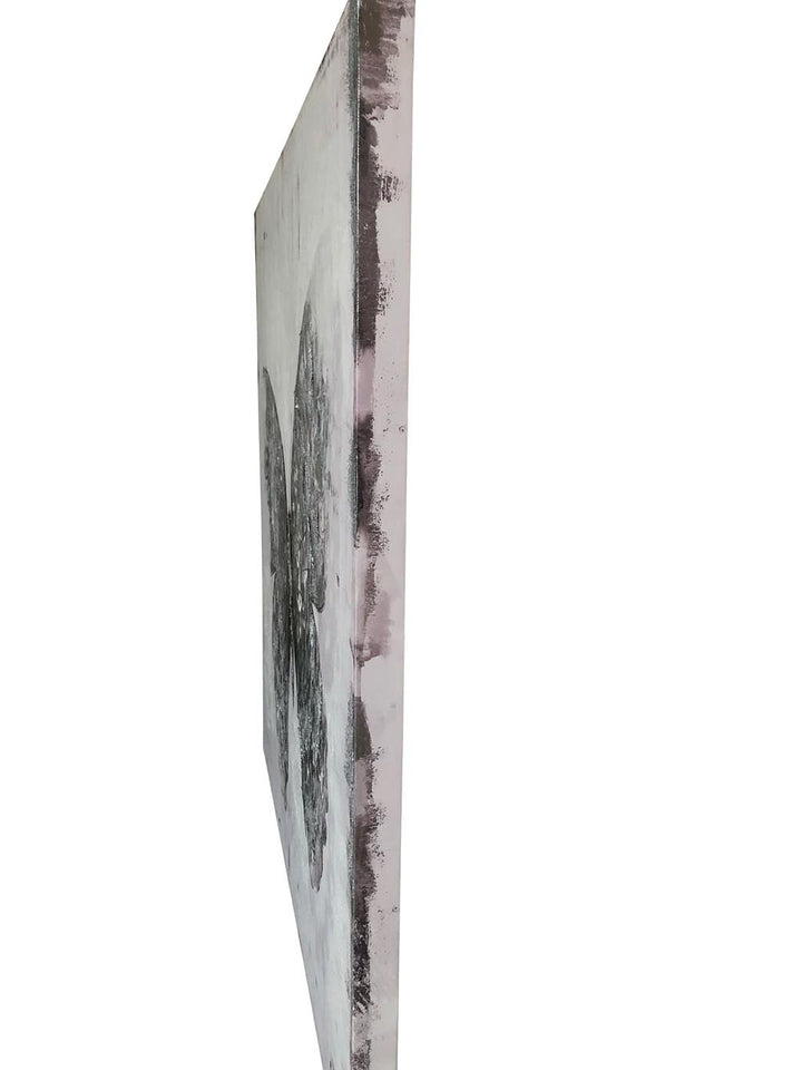 Flutter Black and White Mixed-Media Wall Art - 4DWA0116