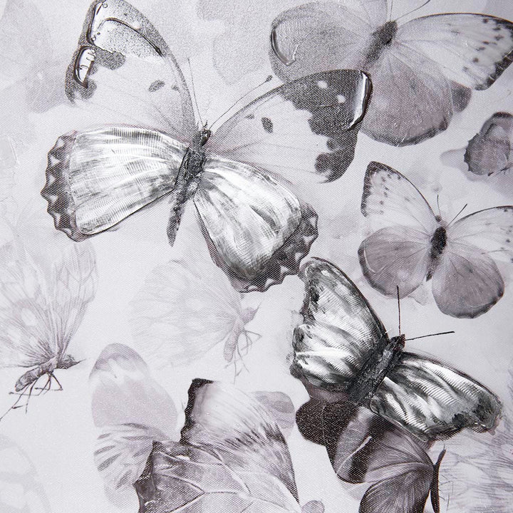 Kaleidoscope Black and White Mixed-Media Butterfly Art - 4DWA0118