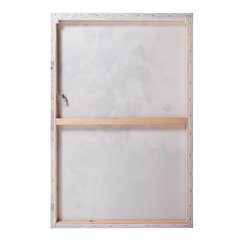 Kaleidoscope Black and White Mixed-Media Butterfly Art - 4DWA0118