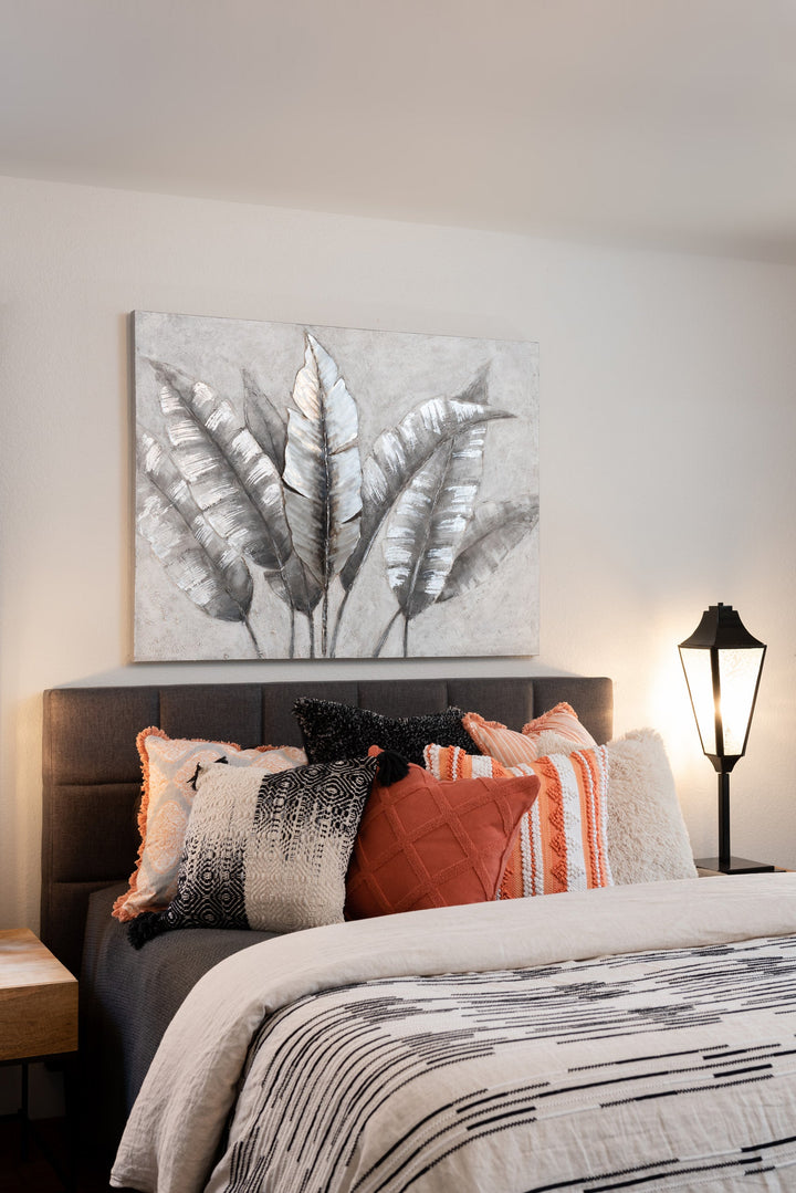 Banana Leaf Mixed-Media Canvas Wall Art - 4DWA0122