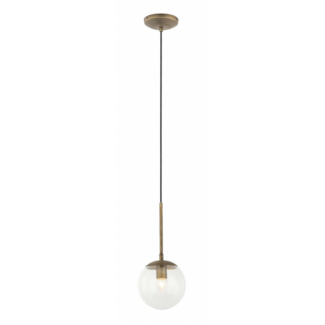 Mid-Century 612740 1-Light Mini Pendant Light - Antique Brass