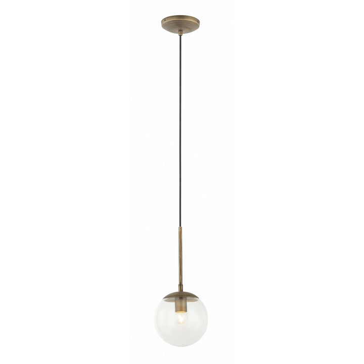 Mid-Century 612740 1-Light Mini Pendant Light - Antique Brass