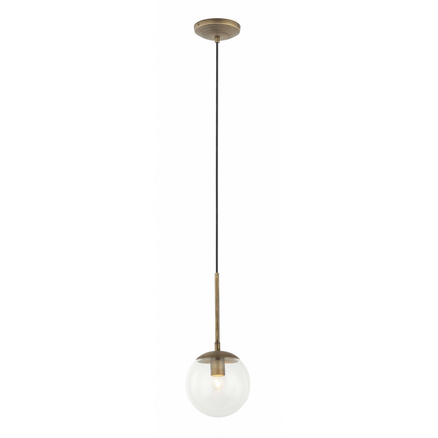 Mid-Century 612740 1-Light Mini Pendant Light - Antique Brass