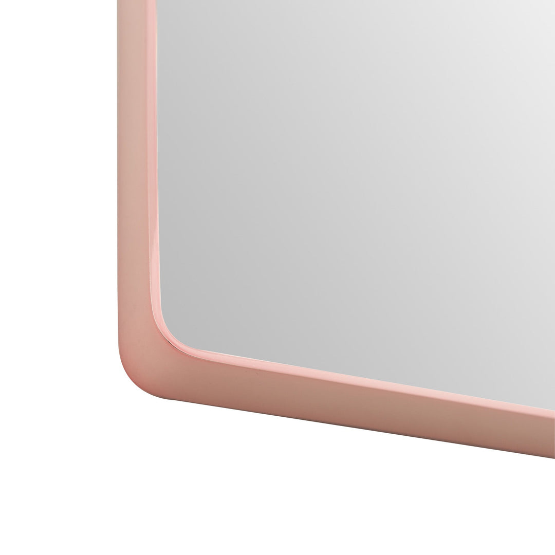 Kye 24x30 Rectangular Rounded Wall Mirror - Rose Gold - 407A02RG