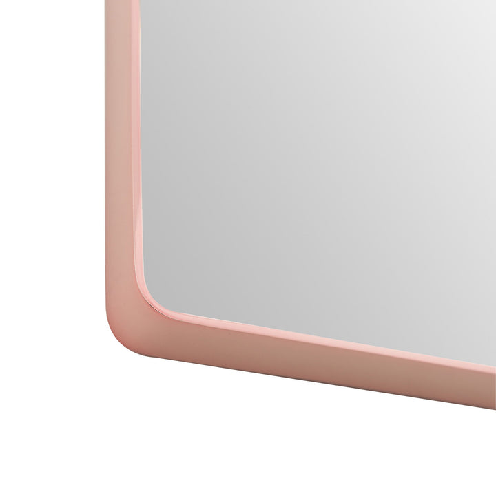 Kye 24x30 Rectangular Rounded Wall Mirror - Rose Gold - 407A02RG