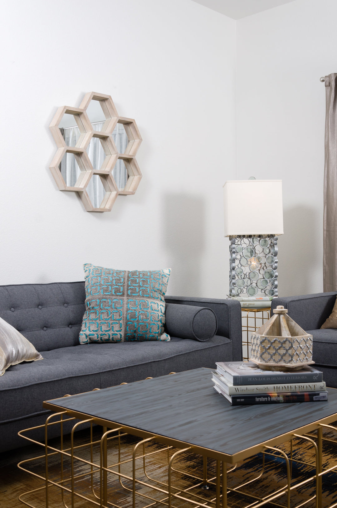 Honeycomb Accent Mirror - 406A02