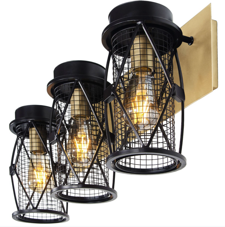 Harlequin 3-Lt Vanity Light Fixture