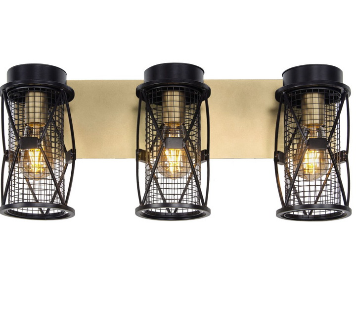 Harlequin 3-Lt Vanity Light Fixture