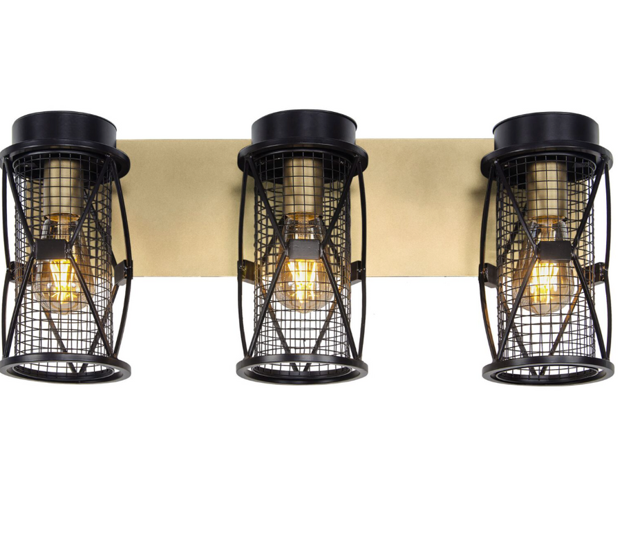 Harlequin 3-Lt Vanity Light Fixture