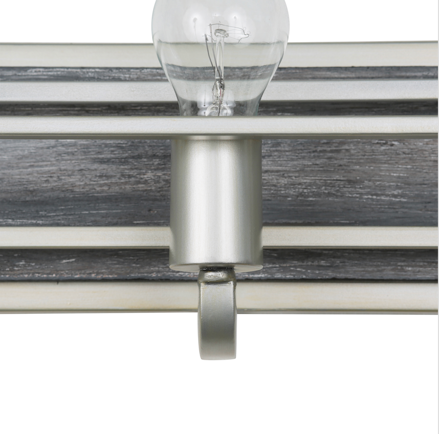 Lofty 3-Lt Vanity Light - Silverado/Grey Wood - 268B03SOG
