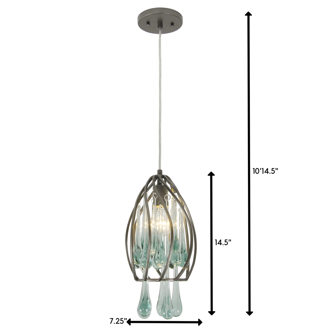 Area 51 151M01NB 1-Light Mini Pendant - New Bronze