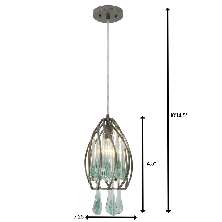 Area 51 151M01NB 1-Light Mini Pendant - New Bronze