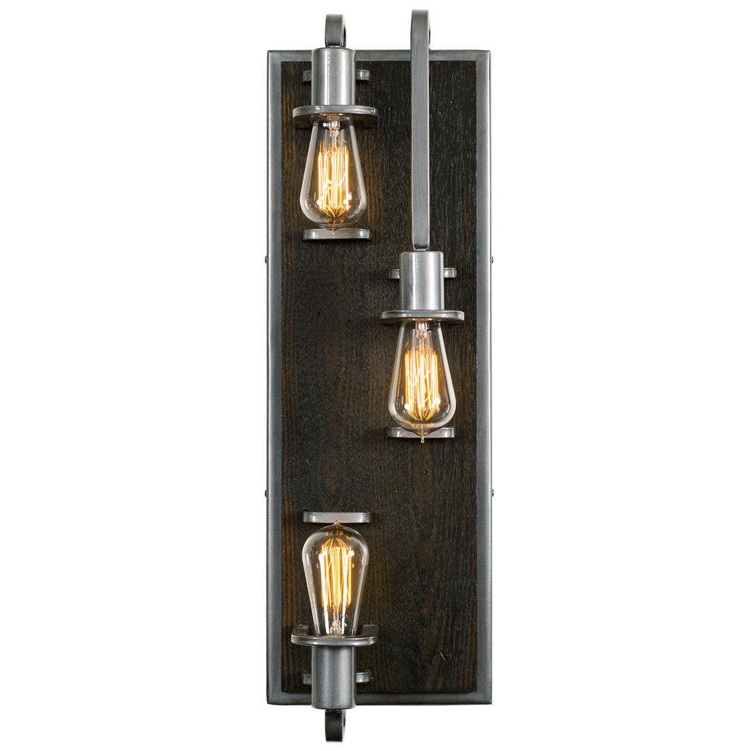 Lofty 268W03SL 3-Light Wall Sconce - Steel