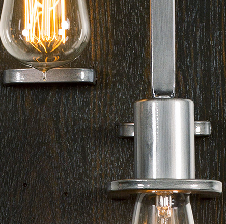 Lofty 268W03SL 3-Light Wall Sconce - Steel