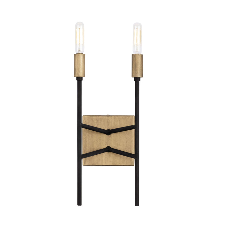 Bodie 314W02HGCB 2-Light Wall Sconce - Havana Gold/Carbon