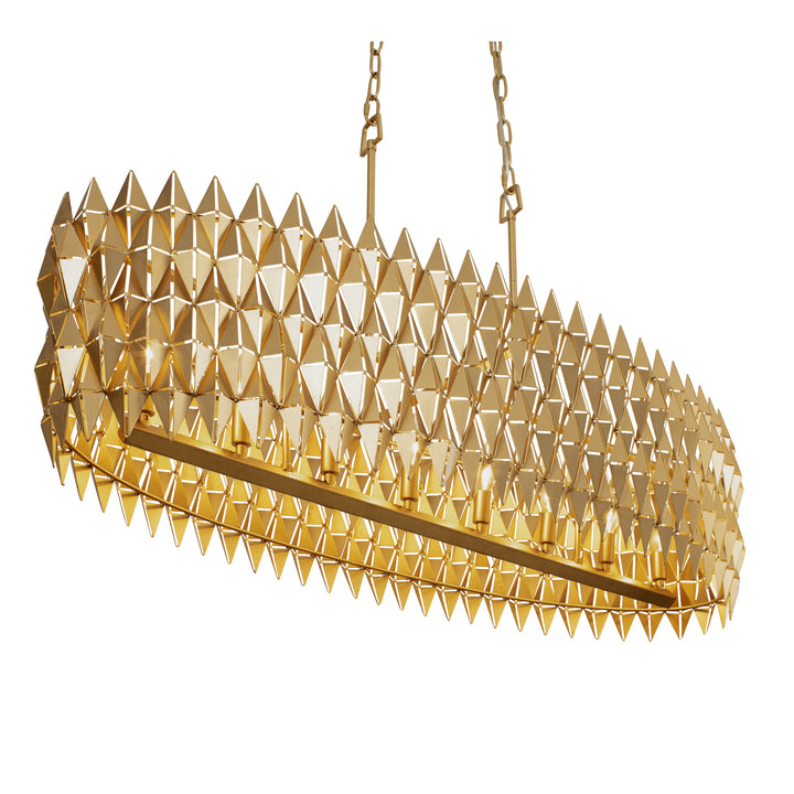 Forever 342N08FG 8-Light Pendant Light - French Gold