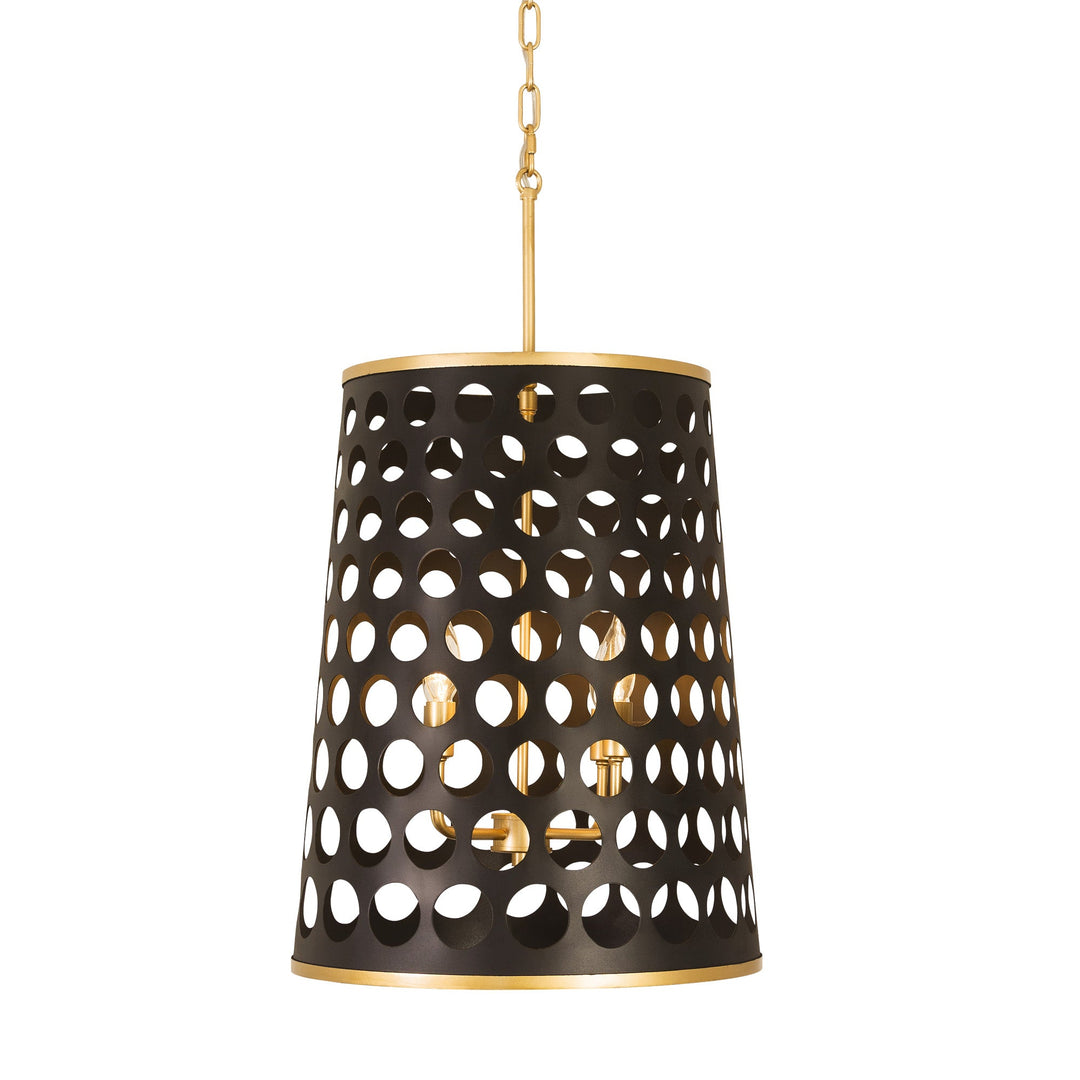 Bailey 346F04MBFG 4-Light Pendant Light - Matte Black/French Gold