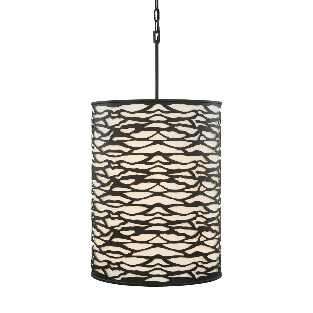 Kato 348F06CB 6-Light Pendant Light - Carbon Black