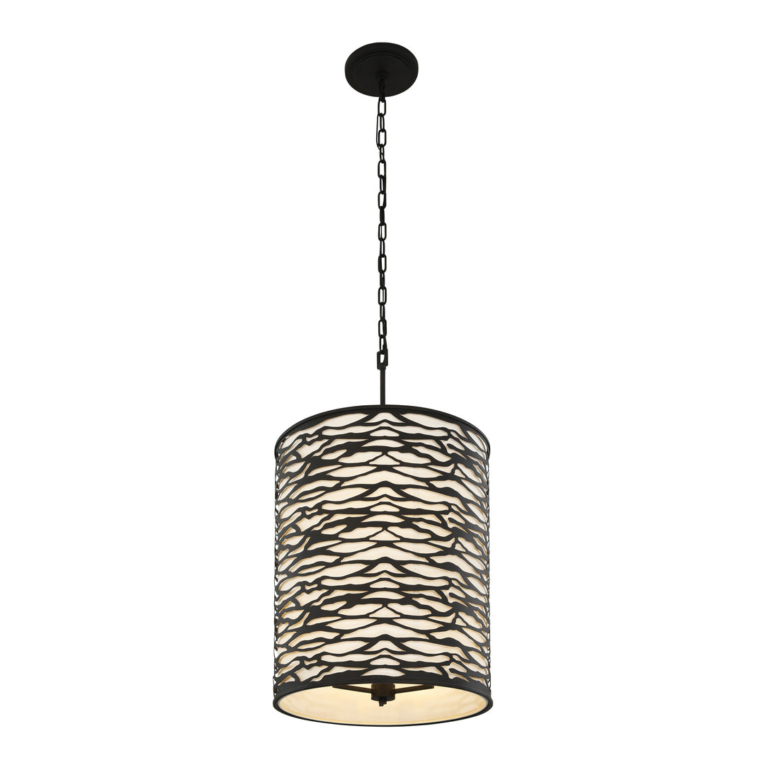 Kato 348F06CB 6-Light Pendant Light - Carbon Black