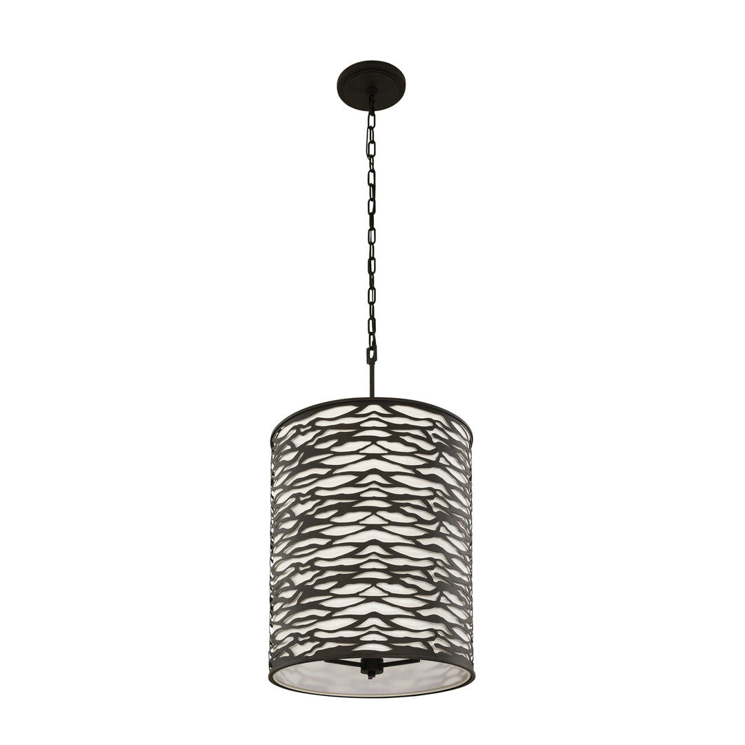 Kato 348F06CB 6-Light Pendant Light - Carbon Black