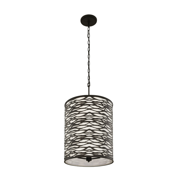 Kato 348F06CB 6-Light Pendant Light - Carbon Black