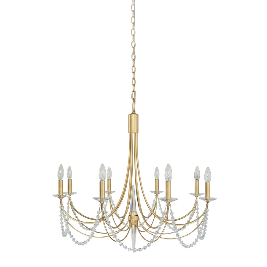 Brentwood 350C08FG 8-Lt Chandelier - French Gold