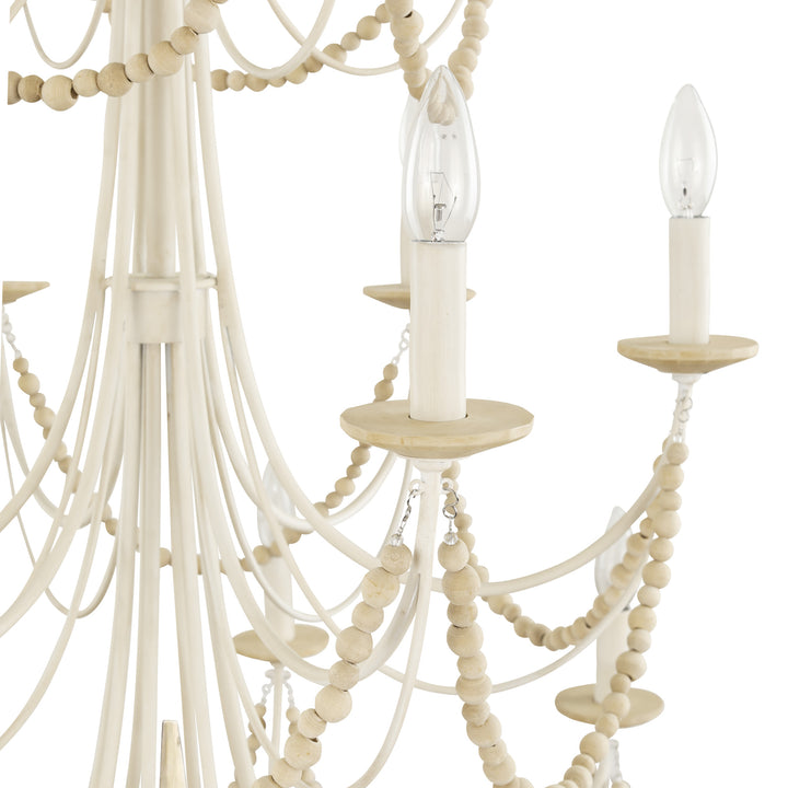 Brentwood 350C18CW 18-Light Chandelier - Country White