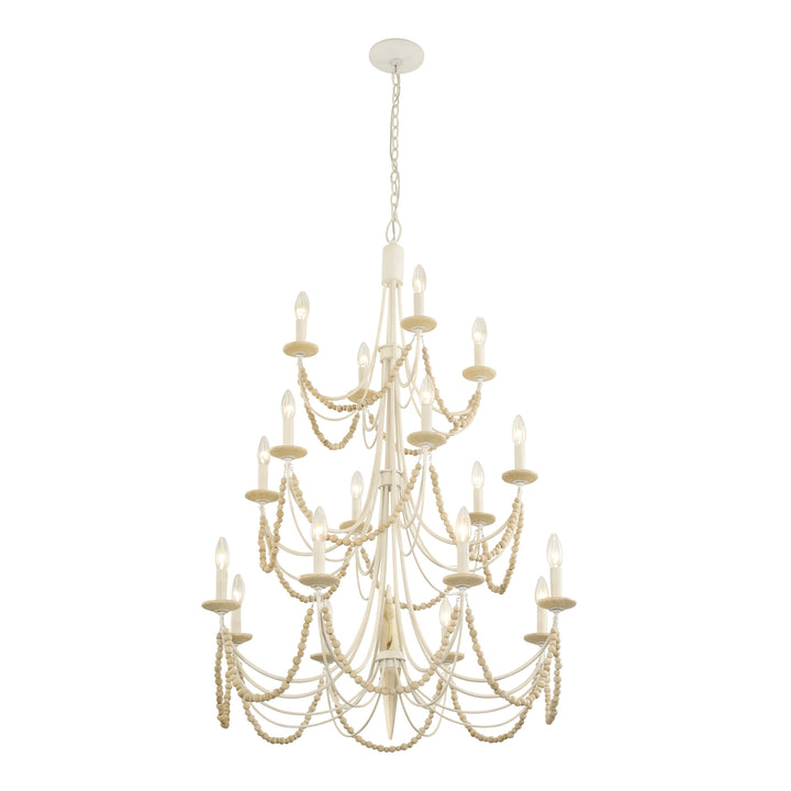 Brentwood 350C18CW 18-Light Chandelier - Country White