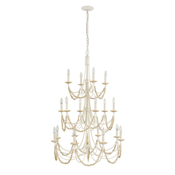 Brentwood 350C18CW 18-Light Chandelier - Country White