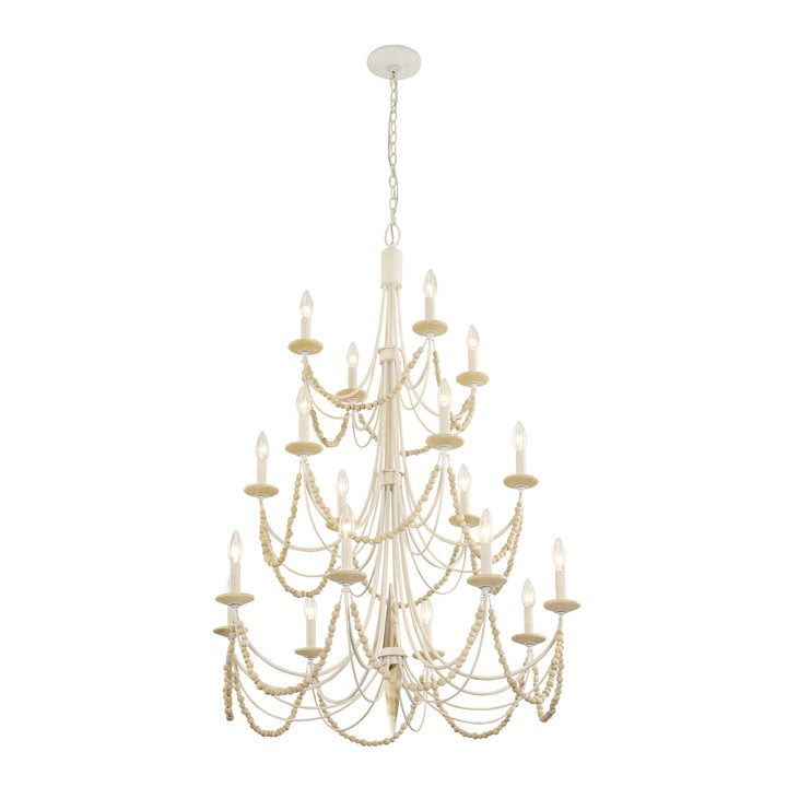 Brentwood 350C18CW 18-Light Chandelier - Country White