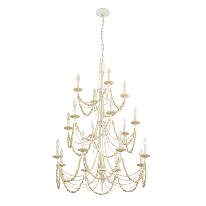 Brentwood 350C18CW 18-Light Chandelier - Country White