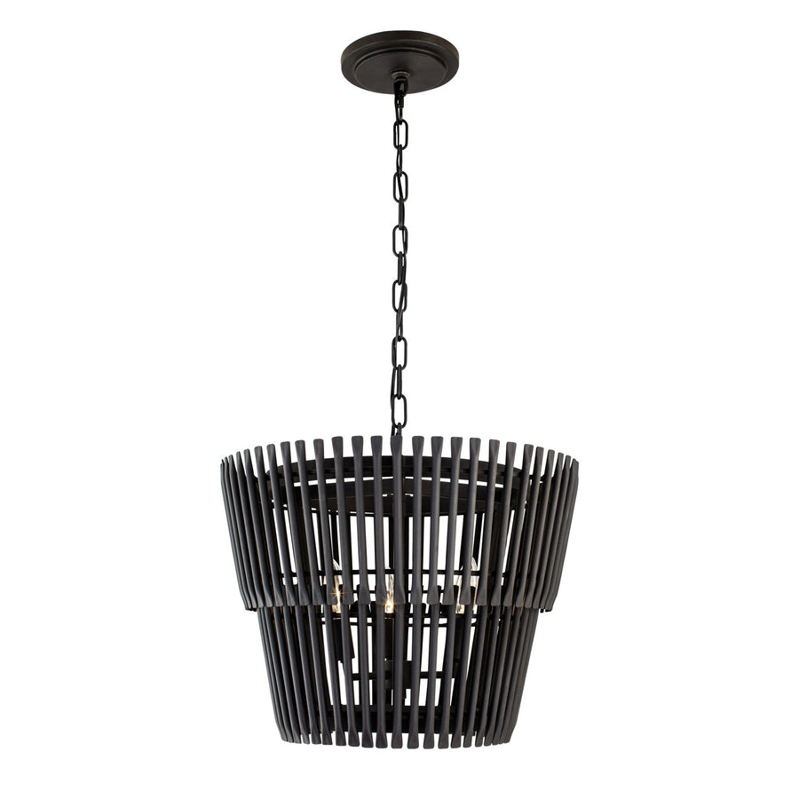 Apollo 355P03CB 3-Light Pendant Light - Carbon Black