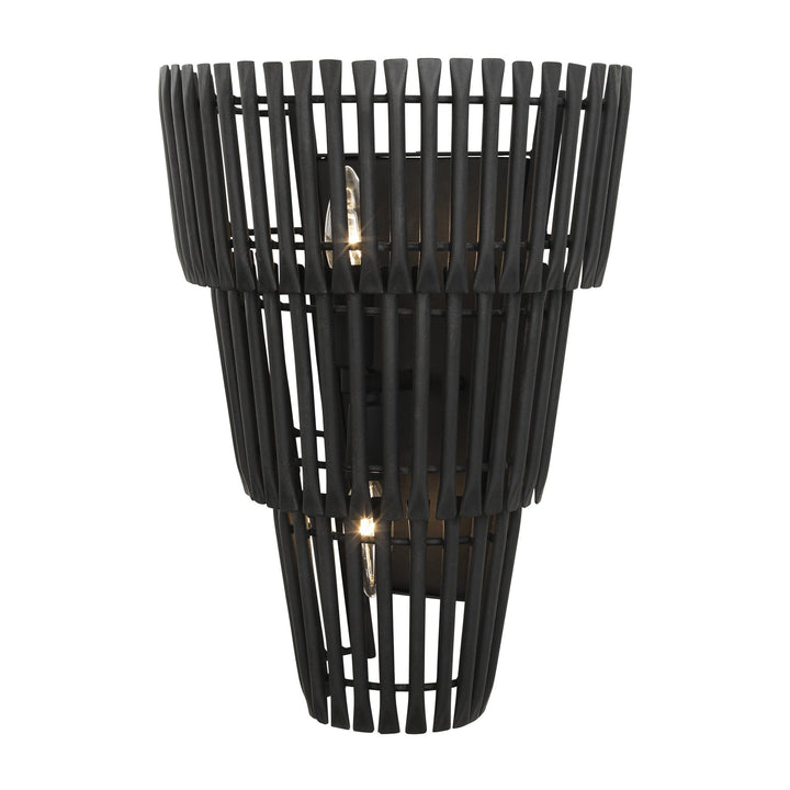 Apollo 355W02CB 2-Lt Sconce - Carbon Black