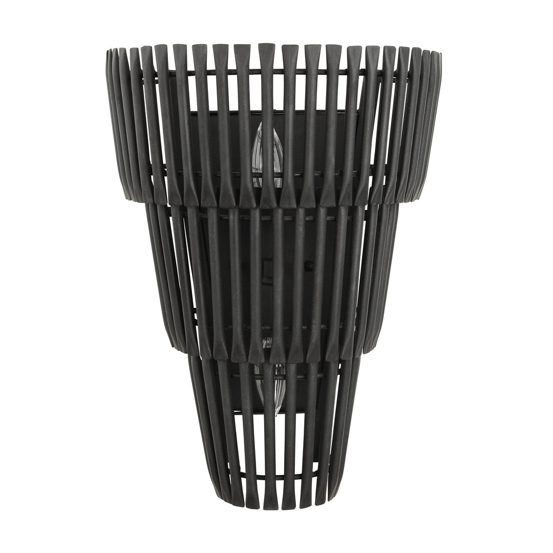 Apollo 355W02CB 2-Lt Sconce - Carbon Black