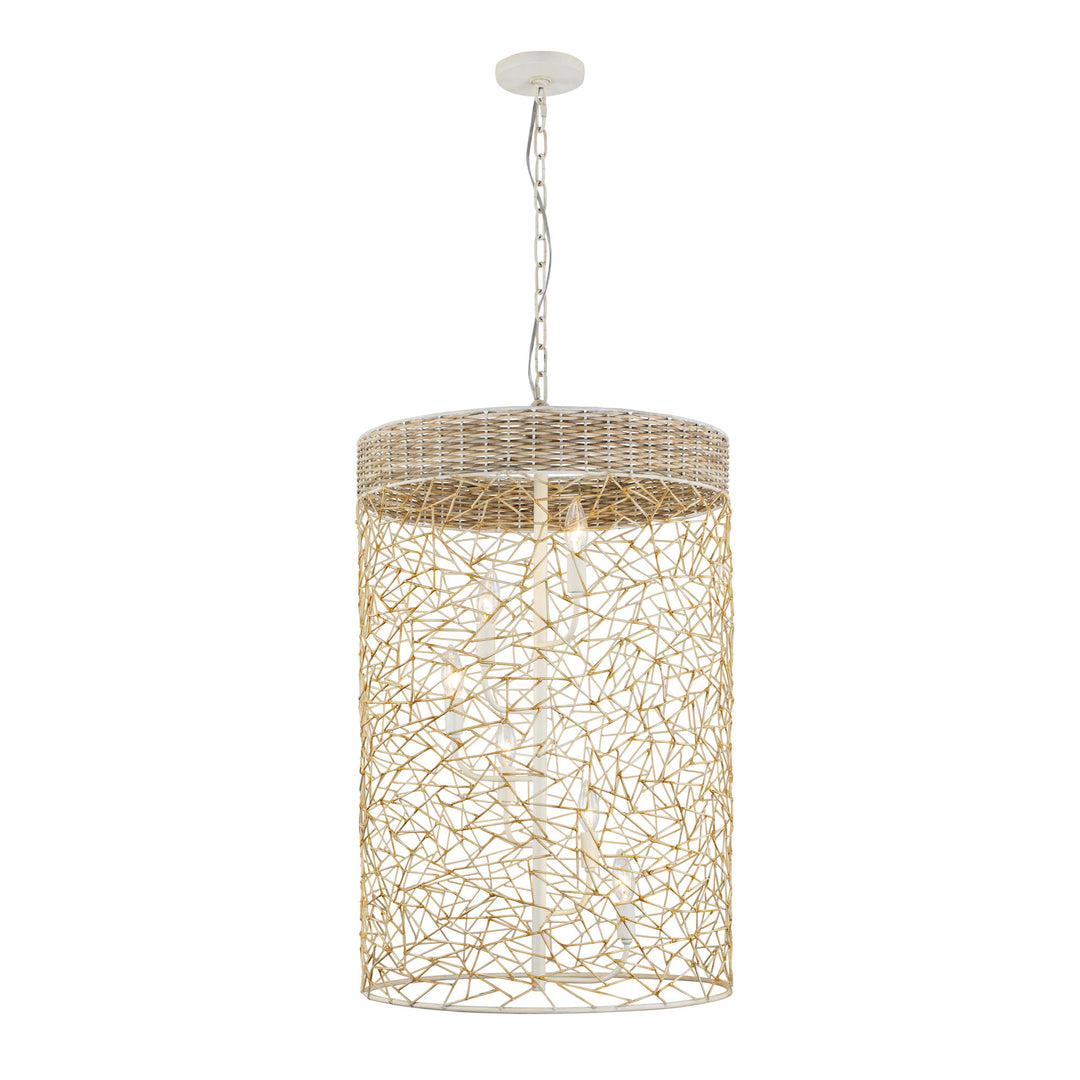 Cayman 362F06CW 6-Light Foyer Pendant Light - Country White