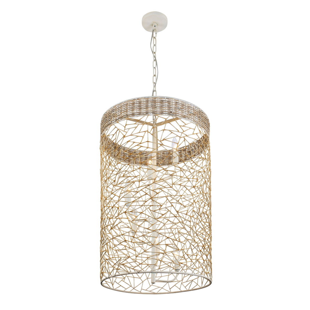 Cayman 362F06CW 6-Light Foyer Pendant Light - Country White