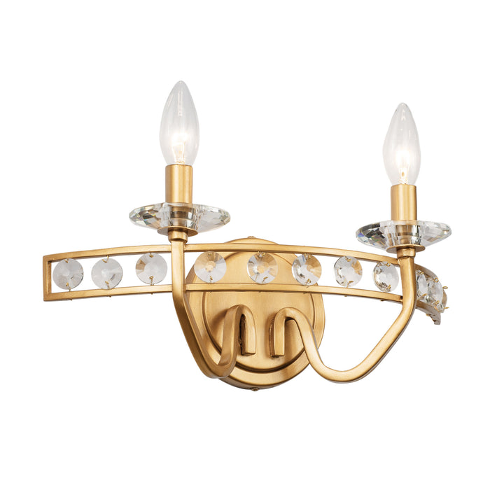 Monroe 363B02AG 2-Light Vanity Light - Antique Gold