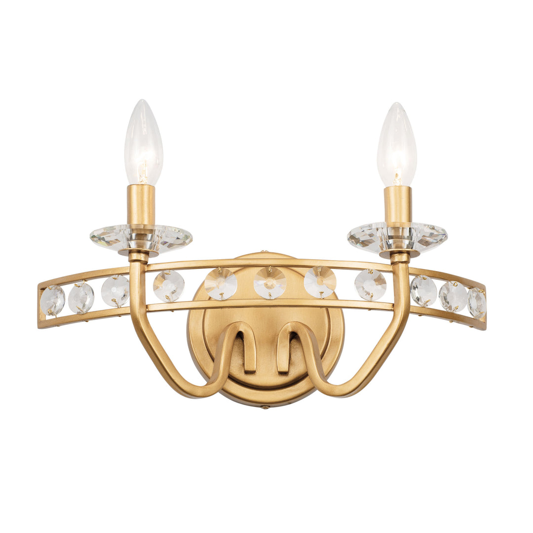 Monroe 363B02AG 2-Light Vanity Light - Antique Gold