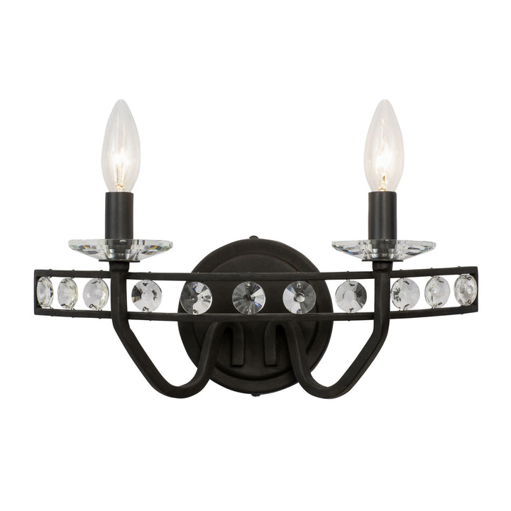 Monroe 363B02CB 2-Light Vanity Light - Carbon