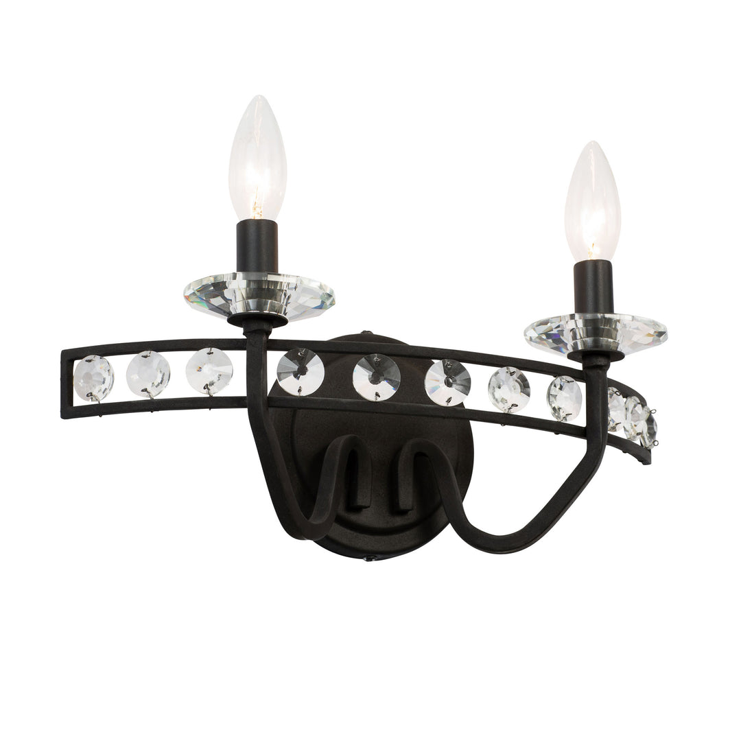 Monroe 363B02CB 2-Light Vanity Light - Carbon