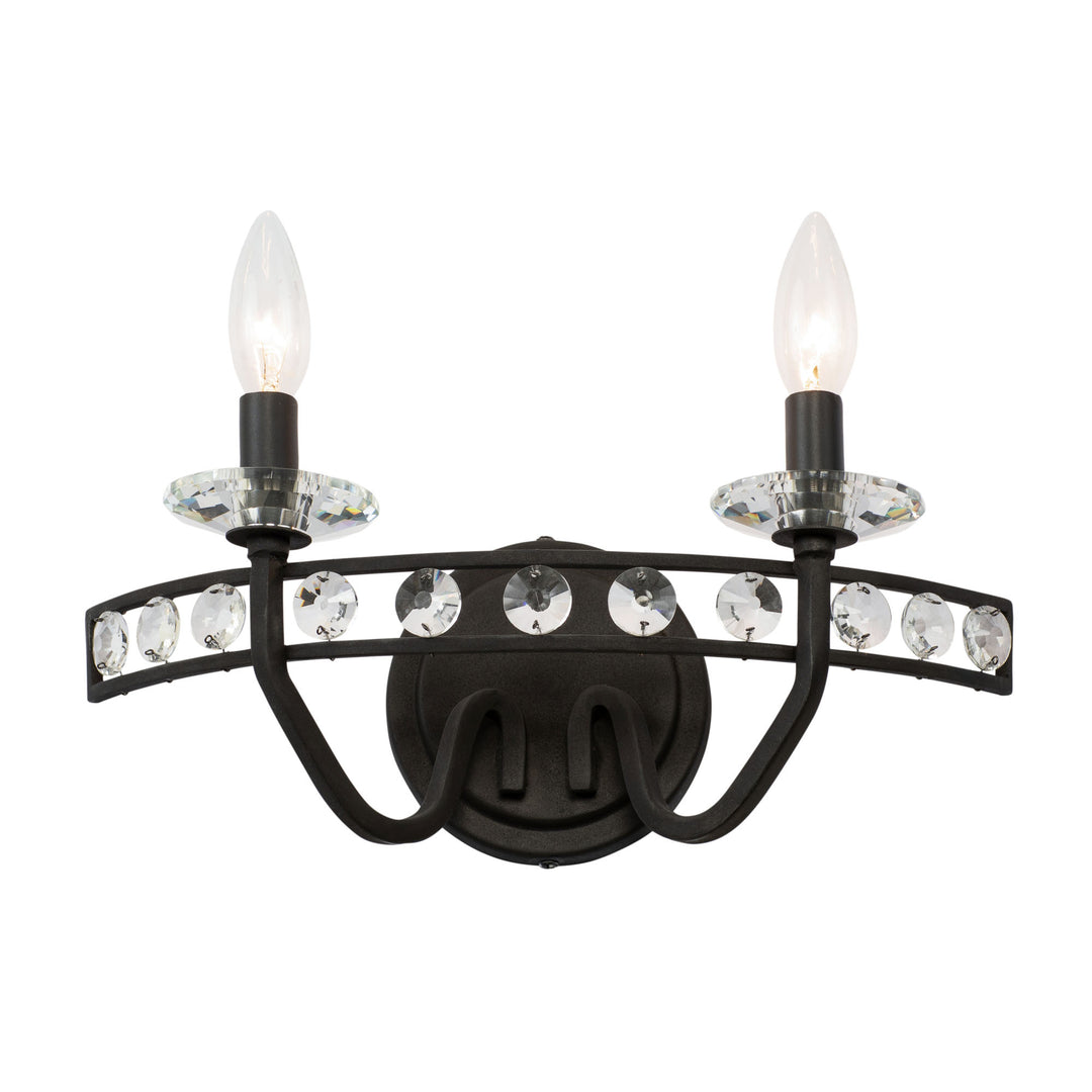 Monroe 363B02CB 2-Light Vanity Light - Carbon