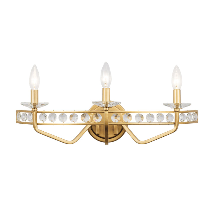 Monroe 363B03AG 3-Light Vanity Light - Antique Gold