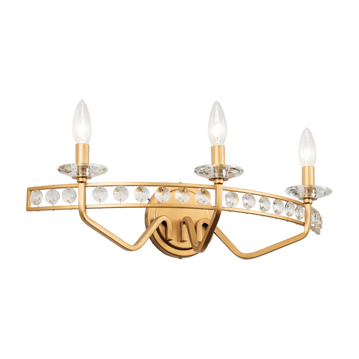 Monroe 363B03AG 3-Light Vanity Light - Antique Gold