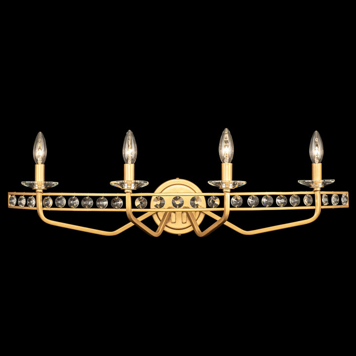 Monroe 363B04AG 4-Light Vanity Light - Antique Gold